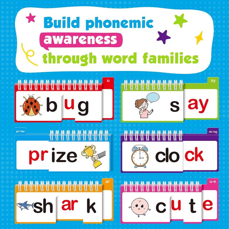 40-Word Family Phonics Build Book