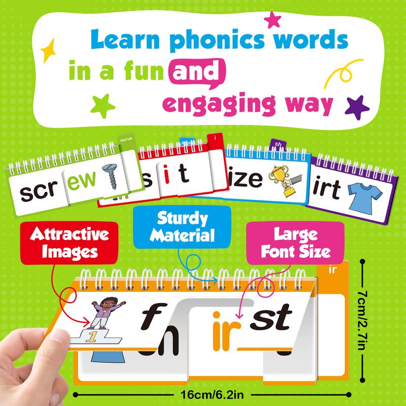40-Word Family Phonics Build Book