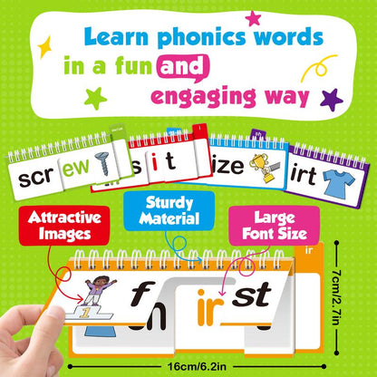 40-Word Family Phonics Build Book